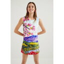 デシグアル Desigual 和風プリント オールインワン (ブルー)