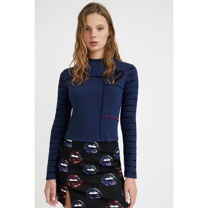 デシグアル Desigual ウィメンズ Tシャツ長袖 HポリウレタンRT (ブルー) デシグアル Desigual ウィメンズ Tシャツ長袖 HポリウレタンRT (ブルー)