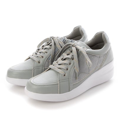 イタリコ ITALICO 軽量ふかふか アーチサポートインソール 厚底スニーカー （ブルーグレー）