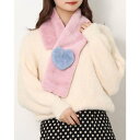 ジオアンドジア GIO&GIA 韓国ファッション レデイーズ マフラー 子供 キッズ 女の子 ファー マフラー ネックウォーマー 防寒対策 柔らかな 肌触 通勤 通学 (ピンク)