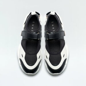 Equuleus/エクレウス(Black)ベルクロボリュームスニーカーサンダル