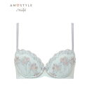 アモスタイル バイ トリンプ AMOSTYLE BY Triumph ワイルドブーケ 1370 夢みるブラ E-Fカップ (フロスティブルー)