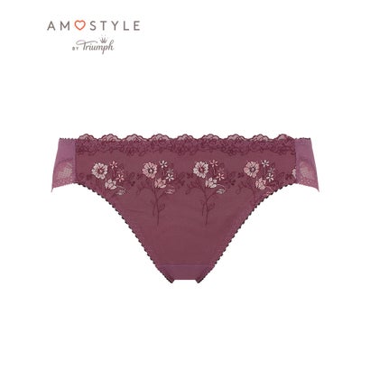 アモスタイル ショーツ アモスタイル ハ?イ トリンフ? AMOSTYLE BY Triumph ワイルドブーケ 1370 レギュラーショーツ【返品不可商品】 （プラム）