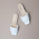 ブリジット バーキン Bridget Birkin メッシュローヒールミュール (ホワイト)