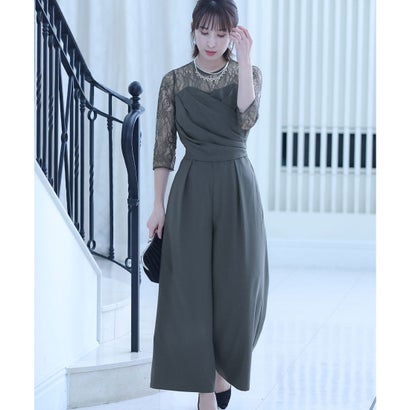 プールヴー PourVous オールインワンパーティードレス結婚式&ワイドパンツドレープセレモニーフォーマルロング丈 ワンピース 20代 30代 40代 (グレー) プールヴー PourVous オールインワンパーティードレス結婚式&ワイドパンツドレープセレモニーフォーマルロング丈 ワンピース 20代 30代 40代 (グレー)