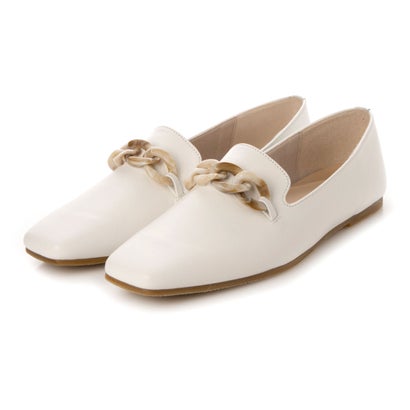 スクエアトウプラチェーンシューズ