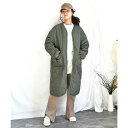 アルゴトウキョウ ARGO TOKYO コーデユロイパイピングボアコート21030 Corduroy piping quilting boa coat (カーキ)