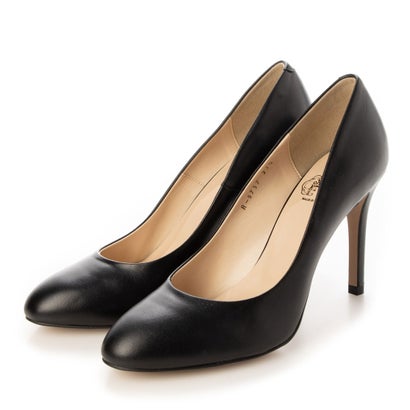 シェルシェ エトワール chercher ETOILE【本革】ラウンドトゥパンプス （ブラック）