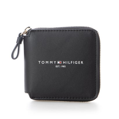 トミー ヒルフィガー 財布（メンズ） トミー ヒルフィガー TOMMY HILFIGER ロゴスモールジップウォレット （ブラック）