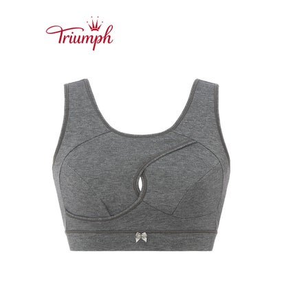 トリンプ Triumph 美胸ナイトブラ 6030 ハーフトップ M-L （グレー）
