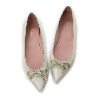 プリティ・バレリーナ バレエシューズ プリティ・バレリーナ Pretty Ballerinas ELLA patent-leather（エラ パテント-レザー）ポインテッドシューズ （BLANCO-NADINE）