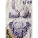 パリーゼ Palissee 【EFカップ】Rose Garden 3/4カップブラ&ショーツ【返品不可商品】 (グレー)
