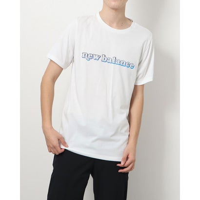 ニューバランス New Balance メンズ 半袖機能Tシャツ ショートスリーブTシャツ_ AMT11071 （ホワイト）