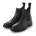 ジョッパーズ JODHPURS エコバフ 本革 サイドゴアショートブーツ (ブラック)
