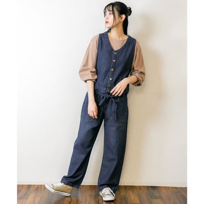 アットワン atONE デニムノースリーブマキシパンツ (NAVY) アットワン atONE デニムノースリーブマキシパンツ (NAVY)