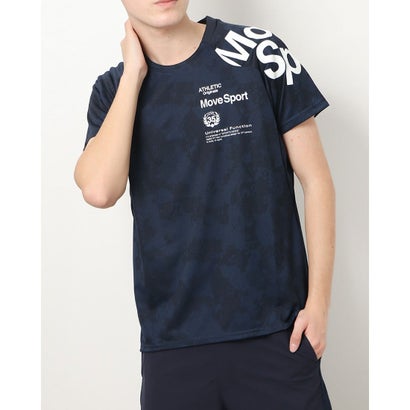 デサント DESCENTE メンズ 半袖機能Tシャツ ジャガードグラフィックHSシャツ DMMTJA58 （ネイビー） 1
