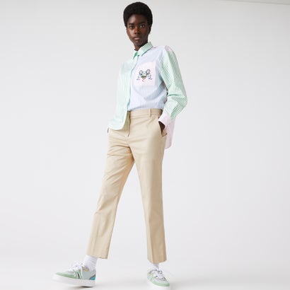 ラコステ LACOSTE スリムフィットチノパンツ （アイボリー）