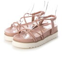 ブリジット バーキン Bridget Birkin チューブクロスフラットサンダル (ピンク)