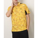 ティゴラ TIGORA メンズ ゴルフ 半袖シャツ 遮熱幾何学ポロシャツ TR-1H1022P （イエロー）