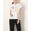 ティゴラ TIGORA レディース 半袖Tシャツ SMARTアーティストコラボTシャツ TRー9C2392TS （ホワイト）