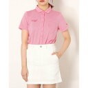 ティゴラ TIGORA レディース ゴルフ 半袖シャツ 半袖千鳥ジャガードシャツ TR-1H2012P （ピンク）
