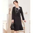 ドレスプラス DRESS+ フォーマル レディース フォーマルワンピース ジャケット セットアップ (ネイビー)