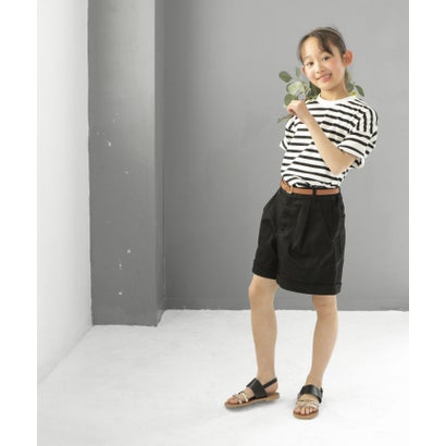 ソロット SOROTTO 【ママとお揃い】3連ストラップのフラットサンダル (KIDS) （ブ...