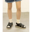 ソロット SOROTTO 【ママとお揃い】ジュートソールのフラットサンダル (KIDS) (ブラック)