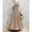 フィント 服 レディース 【an another angelus】 釦使いボックスタックロングスカート (フィント F i.n.t)（BEIGE）