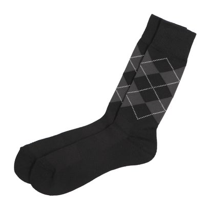 イグニオ IGNIO メンズ ゴルフ ソックス Mレギュラーソックスアーガイル IG-1K1302RG （ブラック）