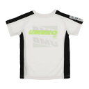 アンブロ UMBRO ジュニア サッカー/フットサル 半袖シャツ JR ZENシヤツ UUJTJA54 (ホワイト)