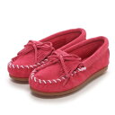 【Kid's】ミネトンカ MINNETONKA KILTY SUEDE MOC（Hot Pink）