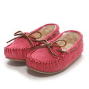 【Kid's】ミネトンカ MINNETONKA CASSIE SLIPPER(Hot Pink)