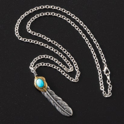 ジョン JON フェザーネックレス (シルバー07)