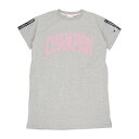 チャンピオン Champion ジュニア 半袖Tシャツ チャンピオン Tシャツワンピース_Champion T-SHIRT ONEPIECE DRESS CK-V343 （グレー）