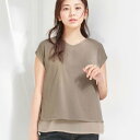 シフォンレイヤードデザインTシャツ