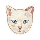 カンカン KANKAN キャット刺繍ポーチ (ホワイト)(4)