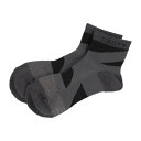 ティゴラ TIGORA メンズ ゴルフ ソックス Mショートソックス機能 TR-1K3012ST (ブラック)