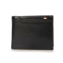 ミラグロ MILAGRO イタリア製レザー 21ポケット二つ折り財布・小銭入れ付き (ブラック)(4)