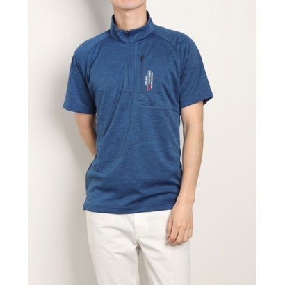 イグニオ IGNIO メンズ ゴルフ 半袖シャツ アイクール杢ジップシャツ IG-1H1032Z-C （他）