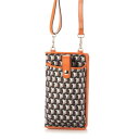 ELLE SPORT スマホポシェット お財布ショルダー 軽量 はっ水 (オレンジ)