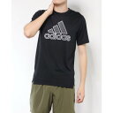 アディダス adidas メンズ 半袖機能Tシャツ バッジオブスポーツ PB 半袖Tシャツ HE6936 (ブラック)