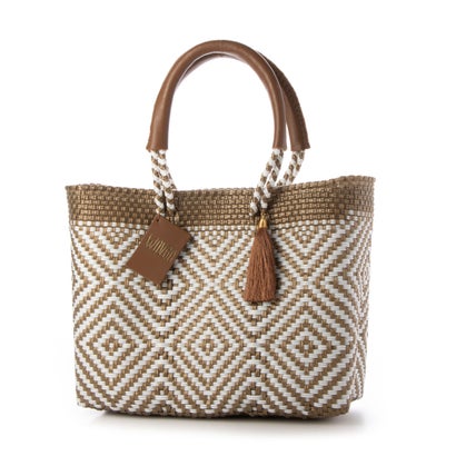 ウーヴン WOVEN スモールトート bk-bag-brown-s