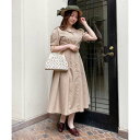 【an another angelus】 レトロ釦使い開衿シャツワンピース (フィント F i.n.t)（BEIGE）