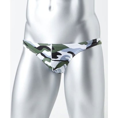 バニラ Vanilla メンズセクシー柄ビキニブリーフ(ストレッチ素材)【返品不可商品】 (グレー系)