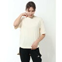 アディダス adidas レディース フィットネス 半袖Tシャツ シーズナルスポーツウエア リラックス Tシャツ HC2507 (ベージュ)