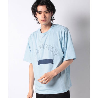 コーエン 服 メンズ コーエン coen WプリントカレッジTシャツ （LT.BLUE）