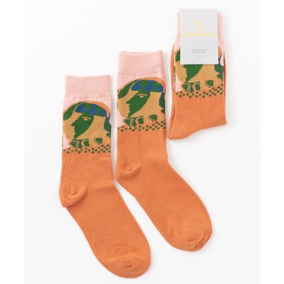 ジュビリー Jubilee アート ポップデザインソックス ユニセックス （オレンジ系その他）