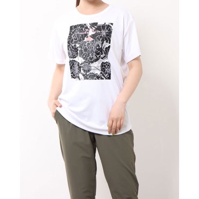 アディダス adidas レディース 半袖機能Tシャツ シーズナルスポーツウエア WORD グラフィック 半袖Tシャツ HC2525 （ホワイト）