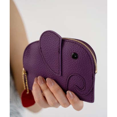 ヴィータフェリーチェ VitaFelice キーリング付き本革コインケース(PURPLE)